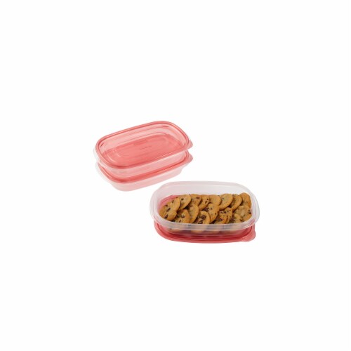 Rubbermaid Takealongs Food Storage Container Rectangle Red (Pack of 48) Perspective: bottom