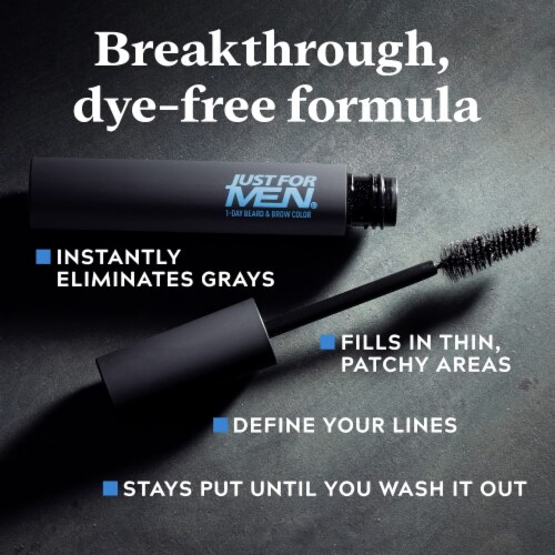 Just for Men 1-Day Temporary Beard & Brow Color, up to 30 Applications (Pack of 2) Perspective: bottom