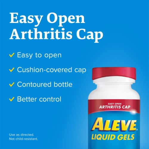 Aleve Naproxen Sodium Pain Reliever Liquid Gels (Pack of 24) Perspective: bottom