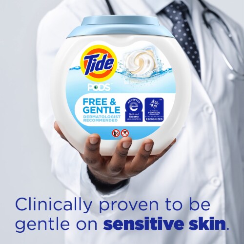 Tide Pods Free and Gentle Laundry Detergent Pods (Pack of 20) Perspective: bottom