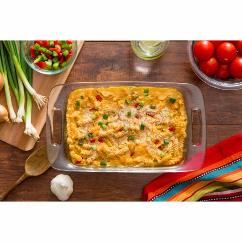 Pyrex Easy Grab 2-Qt Glass Baking Dish with Red Lid (Pack of 18) Perspective: bottom
