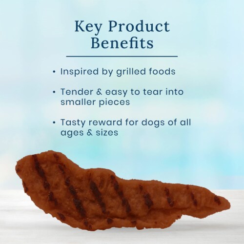 Blue Buffalo Nudges Grillers Natural Dog Treats Steak 16oz Bag (Pack of 12) Perspective: bottom