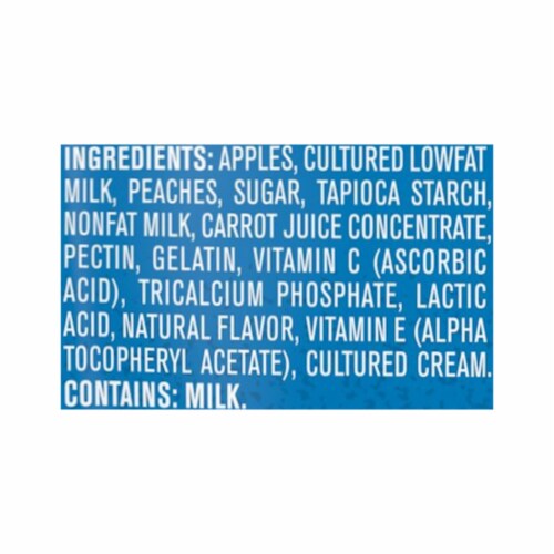 Gerber Peaches & Cream Yogurt Toddler Baby Food, 3.5 Oz Pouches (Pack of 4) Perspective: bottom