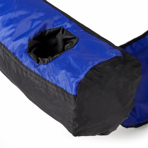 Swimline 90465 Nylon Inflatable Pool Sling U-Seat Floating Lounge Chair, Blue Perspective: bottom
