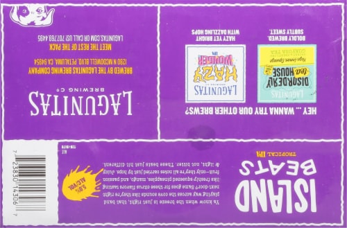Lagunitas Island Beats Tropical IPA Craft Beer Cans Perspective: bottom