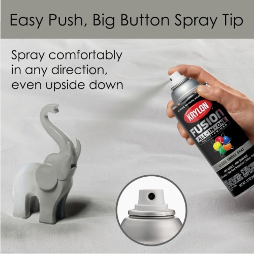 Krylon® Fusion Gloss Smoke Gray All-In-One™ Spray Paint and Primer Perspective: bottom