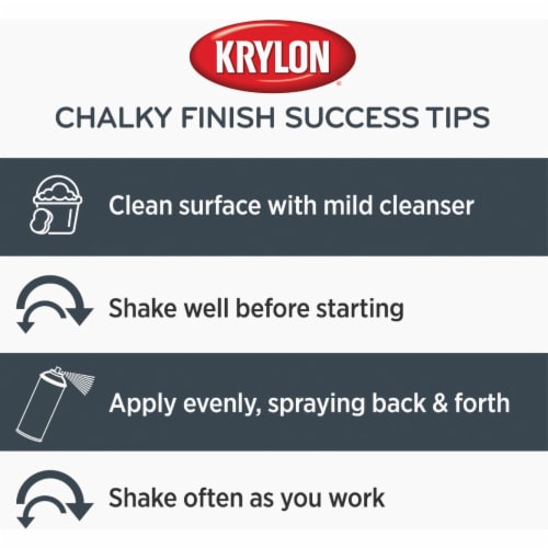 Krylon® Chalky Matte Finish Paint - Anvil Gray Perspective: bottom