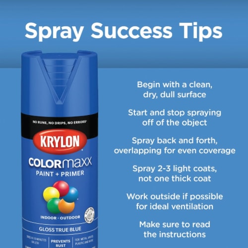 Krylon® ColorMaxx Satin Ivory Indoor/Outdoor Spray Paint and Primer Perspective: bottom