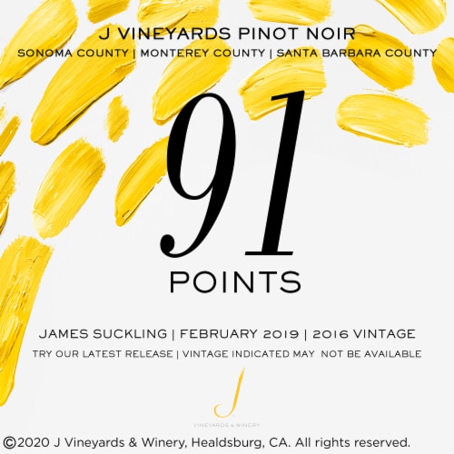 J Vineyards Pinot Noir California Red Wine Perspective: bottom