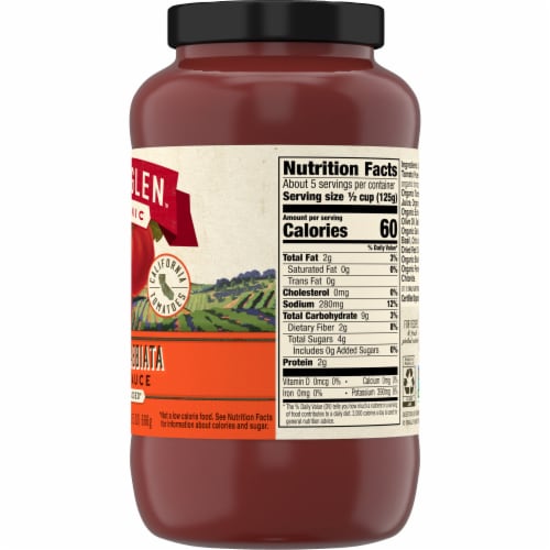 Muir Glen™ Organic No Sugar Added Spicy Arrabbiata Pasta Sauce Perspective: bottom