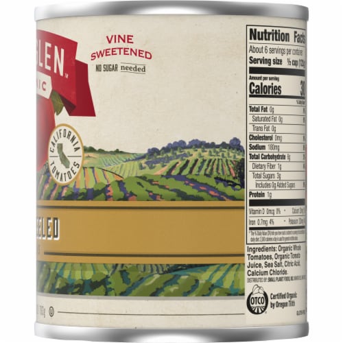 Muir Glen Organic Whole Peeled Canned Tomatoes Perspective: bottom