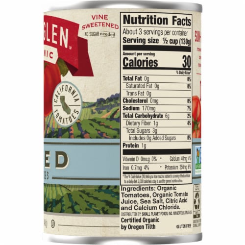 Muir Glen™ Organic Diced Tomatoes Perspective: bottom