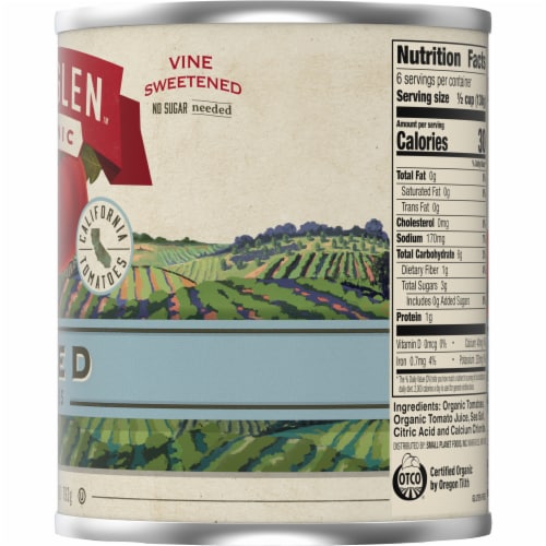Muir Glen™ Organic Diced Canned Tomatoes Perspective: bottom