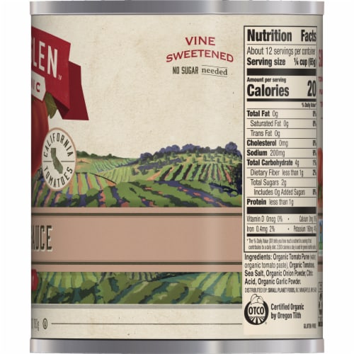Muir Glen™ Organic Chunky Tomato Sauce Perspective: bottom