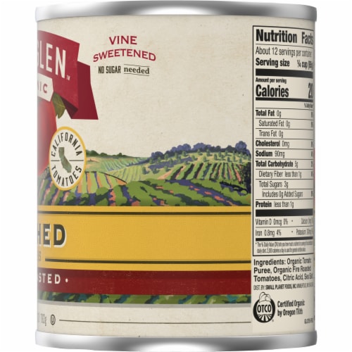 Muir Glen™ Organic Crushed Fire Roasted Canned Tomatoes Perspective: bottom