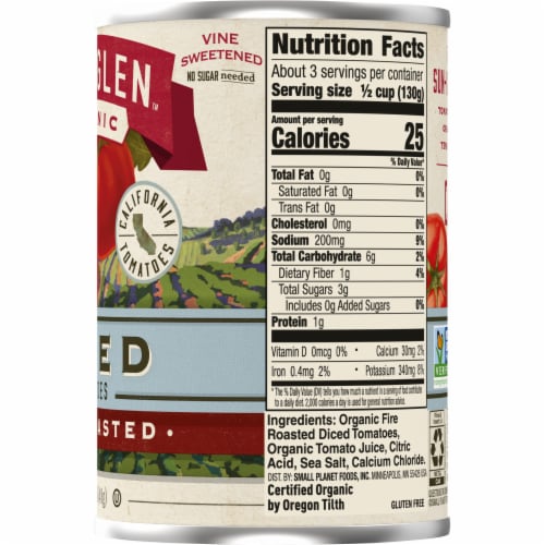 Muir Glen™ Organic Diced Tomatoes - Fire Roasted Perspective: bottom