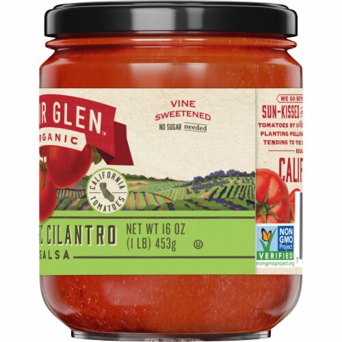 Muir Glen™ Organic Garlic Cilantro Salsa Perspective: bottom