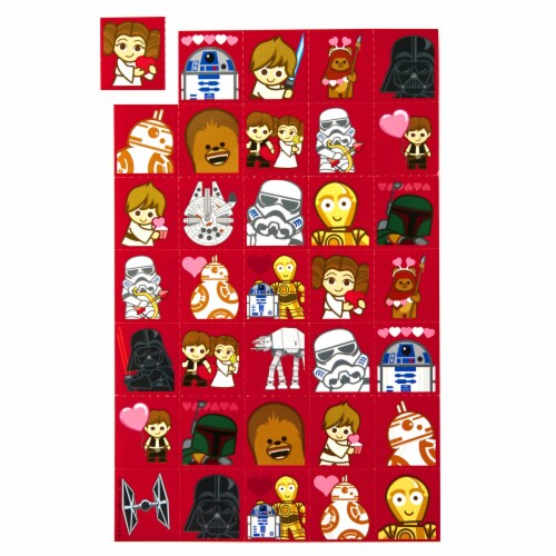 Hallmark Kids' Valentine Cards and Mailbox for Classroom Exchange (Star Wars) Perspective: bottom
