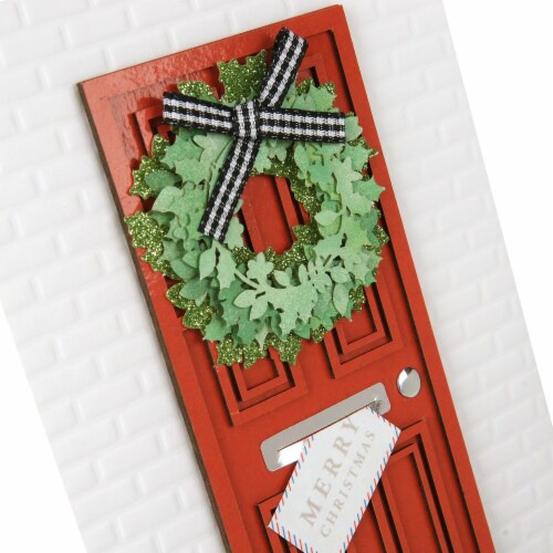 Christmas Card #44: Hallmark Signature Christmas Card (Welcoming Door) Perspective: bottom