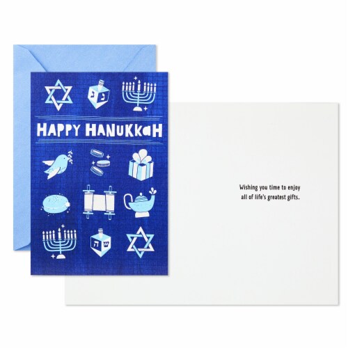 Hallmark  Tree of Life Pack of Hanukkah Cards Greatest Gifts Perspective: bottom