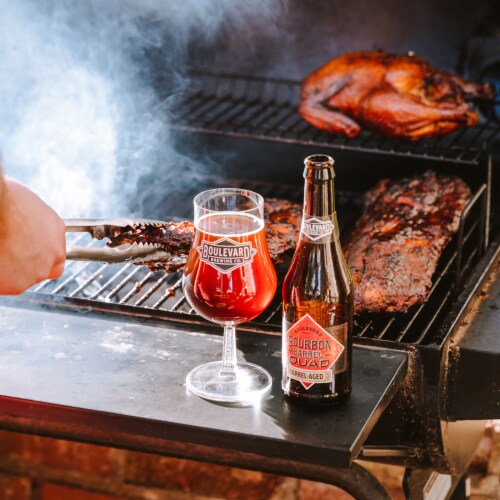 Boulevard Bourbon Barrel Quad Craft Beer Perspective: bottom