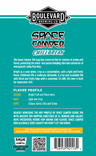Boulevard Brewing Co® Space Camp Chillbreak Endless IPA Craft Beer Perspective: bottom