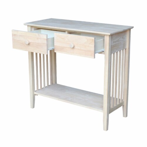International Concepts Unfinished Wood Mission Styled Console, 1 Fred Meyer