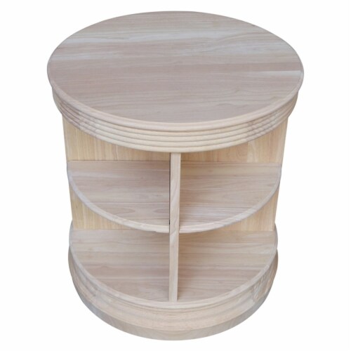 Unfinished round end tables discount
