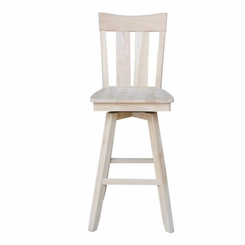 Ava Bar height Stool - With Swivel Seat - 30  Seat Height Perspective: bottom