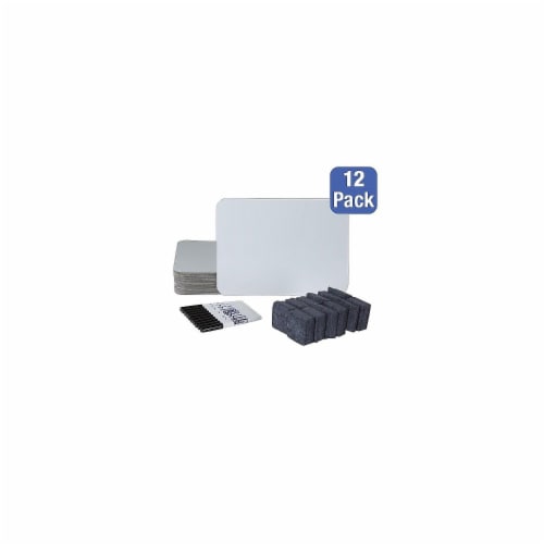 Flipside Dry-Erase Board 9 x12  12/PK White 21004 Perspective: bottom