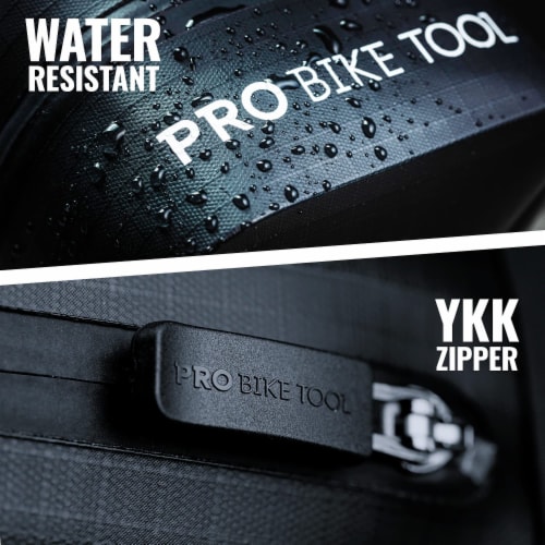 PRO BIKE TOOL Bicycle Saddle Bag - Medium Strap-On Under Seat Cycling Bag Perspective: bottom