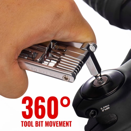 PRO BIKE TOOL 20 in 1 Bike Multitool - Compact and Lightweight Bicycle Repair Kit Perspective: bottom