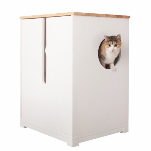 MyZoo Omega Enclosure Cat Litter Cabinet, Hidden Litter Catcher with  Foladable Litter Box, 1 Count - Harris Teeter