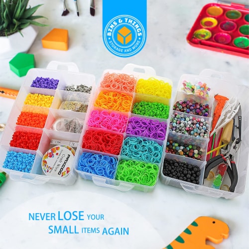 Bins  Things 4-Tier, 40 Comprt Stackable Storage Container Perspective: bottom