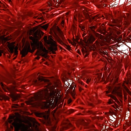 National Tree Company 4 Foot Full Unlit Artificial Christmas Holiday Tree, Red Perspective: bottom