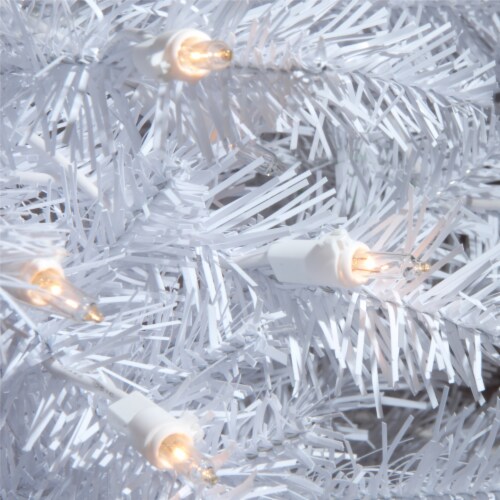 National Tree Company 9 Foot Dunhill Fir Prelit Christmas Tree with Stand, White, 1 Piece - Kroger