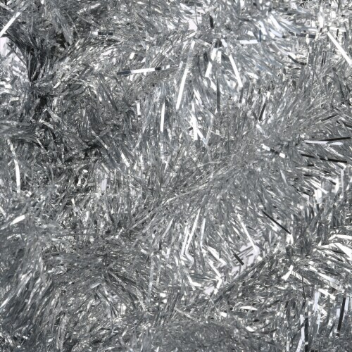 National Tree Company Artificial Christmas Tree, Silver Tinsel