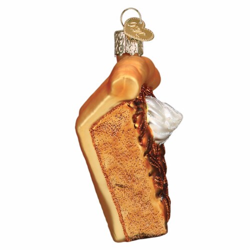 Old World Christmas Piece Of Pecan Pie Glass Southern Favorite 32453 Perspective: bottom