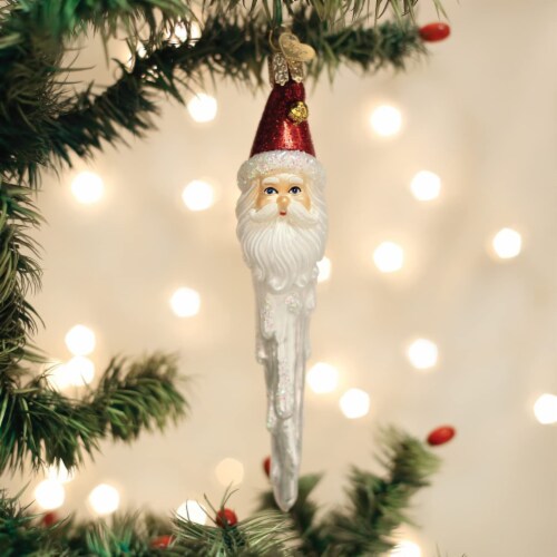 Buy Old World Christmas Icicle Snowman Glass Blown Ornament Online