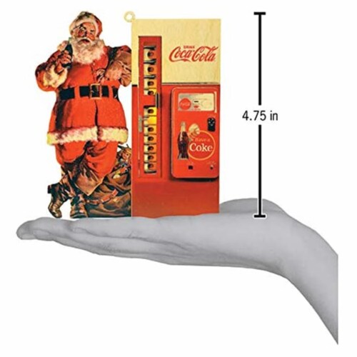 Ginger Cottages Coca-Cola Santa Coke Machine (CCO104) Ornament (#84203) Perspective: bottom