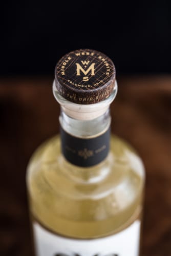 Middle West Spirits OYO Honey Vanilla Bean Vodka Perspective: bottom