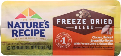 Nature's Recipe™ Freeze Dried Blend Chicken Barley & Brown Rice Adult Dog Dry Food Perspective: bottom