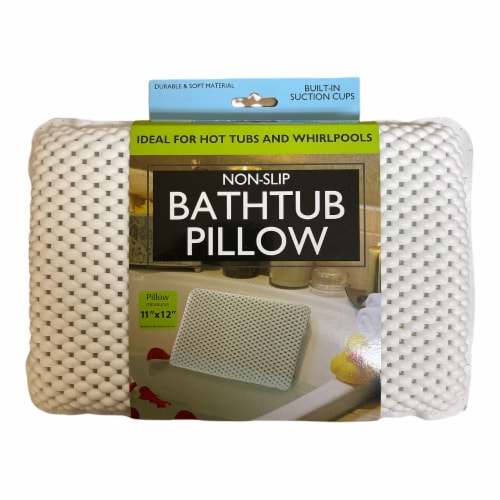 Non-Slip Bathtub Pillow with Suction Cups Perspective: bottom