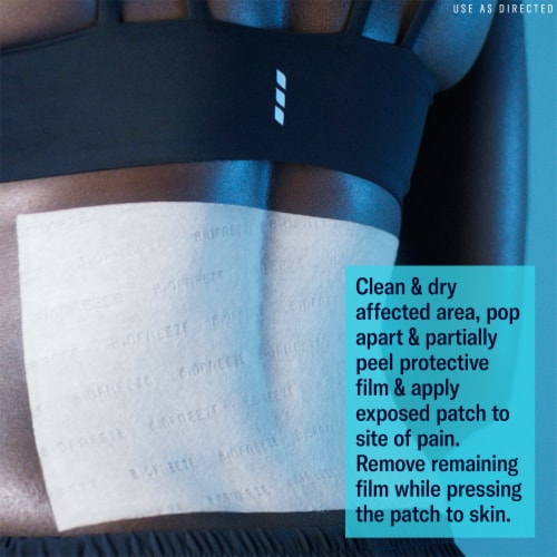 Biofreeze Menthol Back Knee Muscle Joint and ArthritisPain Relief XL Patches Perspective: bottom