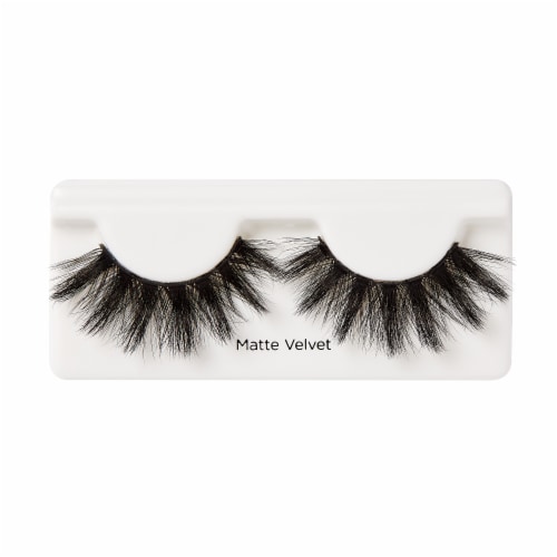 Kiss® Lash Couture™ Faux Mink Collection Matte Black Lashes Perspective: bottom