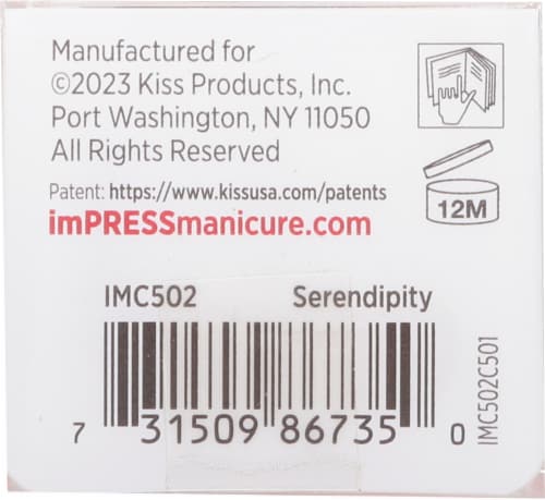 imPRESS Color Press On Manicure- Serendipity Perspective: bottom