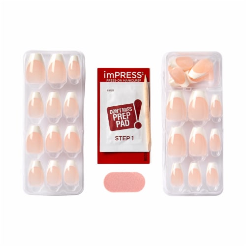 Kiss® imPress® Press-On Manicure Nails - Classic French Perspective: bottom