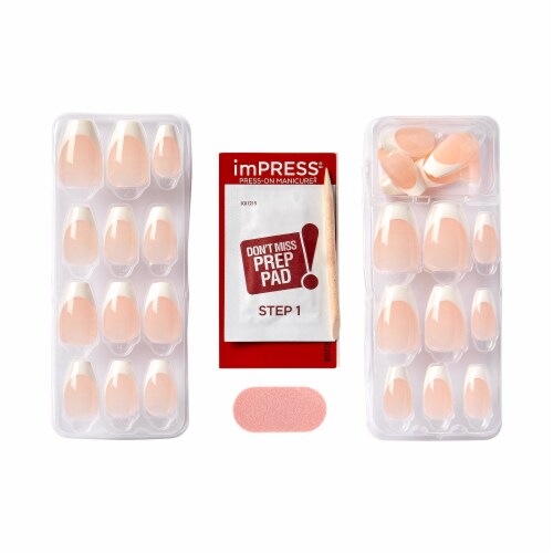 Kiss® imPress® Press-On Manicure Nails - Classic French Perspective: bottom