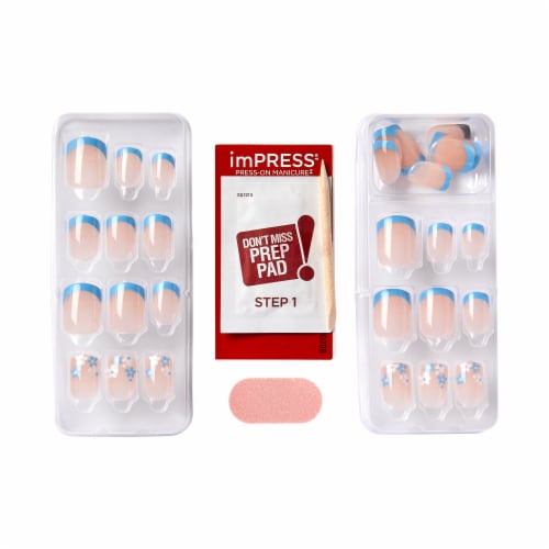 Kiss® imPRESS No Glue French Mani Press-On Nails - Snooze Perspective: bottom