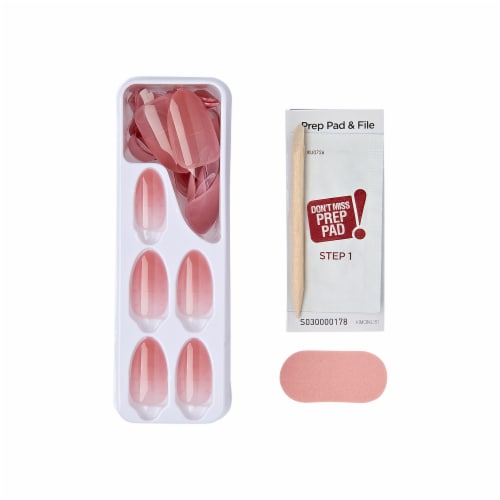 KISS® imPress® Bare But Better No-Glue Press On Nails - Serenity Perspective: bottom